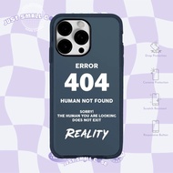 ERROR 404 HUMAN NOT FOUND Bumper Neon Clear Case Casing for iPhone 17 PRO MAX 17 AIR 16 PRO MAX 16 P