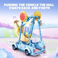 Sembo Block 616207 Amusement Park Series Rocking Boat Car Deco Bricks Toy Boy Girl Gift Decoration