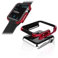 刀鋒Edge系列 Apple Watch Series 5 (40mm) 鋁合金雙料保護殼 保護邊框(野性紅)