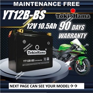 YT12B-BS TOKIOHAMA BATTERY YAMAHA FZ6 XJ6 VMAX / KAWASAKI ZX1000 ZX10R / DUCATI MONSTER 696 / 750 / 