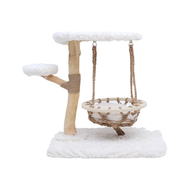 Cat Tree sturdy Wood Large Cat Climbing Tower Multi-Level Activity Center cat lounger Scratching Pos