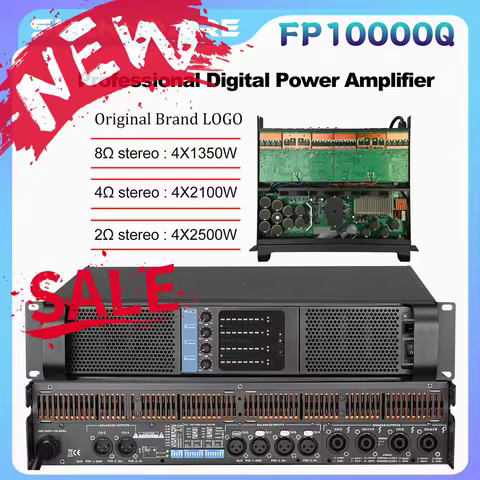 Original LOGO FP10000Q 4x1350W 8OHM Professional Digital Power Amplifier 4 Channel TD Class DJ Subwo