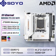 SOYO B850M ARGB Motherboard WIFI6 MINI-ITX Dual-Channel DDR5 M.2 PCIE5.0 TYPE-C AM5 Socket AMD B850I