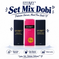 EFFARY Set Mix Dobi 3pcs Fabric Perfume Spray 50ml | Original + D’Rose + Premium Gold