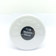 Sapporo BLACK Doff Glossy Metallic Pilox Cat Semprot Aerosol Paint