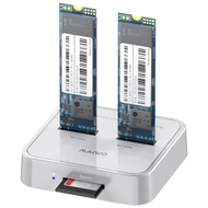 [In Stock]K3016SD M.2 SSD Docking Dual Bay SATA/NVMe SD Card Reader Station