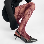 ST38 VIP floral fishnet stockings