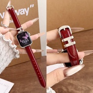 Shiny Patent Leather H-buckle Band For Smart Watch Band Ultra S11 10 46mm 9 8 7 6 5 4 Ultra 3 2 Stra