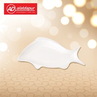 Melamine White Fish Plate Tableware GZA