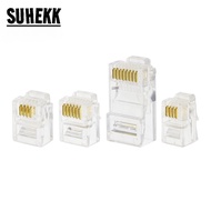 4Pin 6Pin 8Pin Cable End Connectors Plugs telephone connector internet connector RJ9 4P4C RJ11 6P4C 