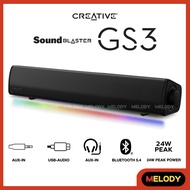 Creative Sound Blaster GS3 ซาวด์บาร์ RGB บลูทูธ 5.4 24w.RMS. USB-AUDIO รับประกันศูนย์ Creative 1 ปี