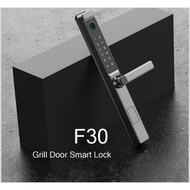 grill door double side smart lock