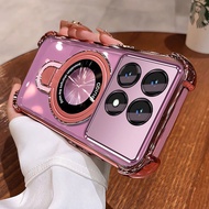 Case For POCO X6 Pro 5G Imported anti drop material new mobile phone holder magnifying glass functio