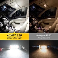 AUXITO 4/2Pcs C10w LED Caus Festoon 31Mm 36Mm C5w LED Bulb12v COB 6000K White Car Interior Dome