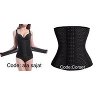 Pakaian wanita ReadyStok Ala Sajat 16 tulang Corset bengkung slimming  tummy korset