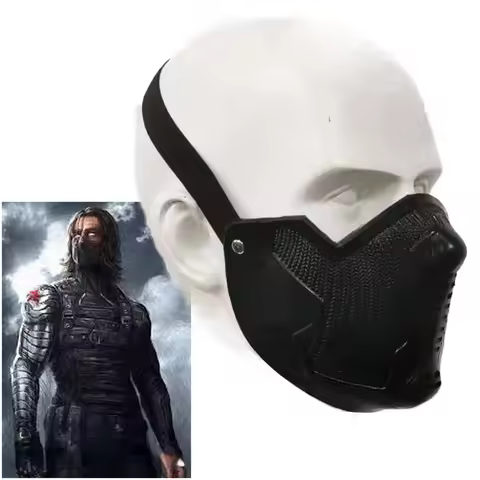 Captain 2 Cold Soldier Mask Anime Masks Superhero Robotic Arm Play Role Masques James Buchanan Bucky