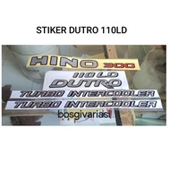 Stiker hino 300 dutro 110LD / stiker dutro 110LD / stiker hino dutro
