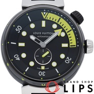 二手路易威登 Tambour Street Diver Neon Black 腕錶，型號 QA122Z。包含原廠錶盒和保固卡。不鏽鋼/橡膠錶帶男士腕錶，黑色。成色極佳。