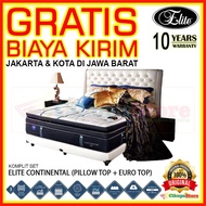 [Bed Set] Elite Continental 120x200 Kasur Spring Bed Set Wisteria - Khusus Area Jabodetabek