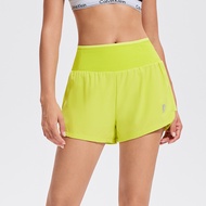 COSLEAF กางเกงขาสั้นผ้าไลคร่าสไตล์เอวสูงพร้อมกระเป๋าเก็บของ สวมใส่สบายสำหรับผู้หญิง