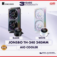 JONSBO TH-240 240MM AIO CPU LIQUID COOLER - BLACK / WHITE (3 YEARS WARRANTY)