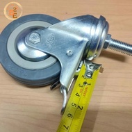 HITAM Hh 3 INCH FLAT WHEELS LIVE BLACK WHEELS PLUS RUBBER TROLLEY WHEELS B82 3 INCH LIVE BLACK RUBBE