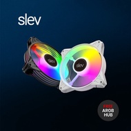(No.1 Value) SLEV SF120 120MM ARGB CASING FAN WITH 6 PORT ARGB HUB (3, 5, 6-IN-1)