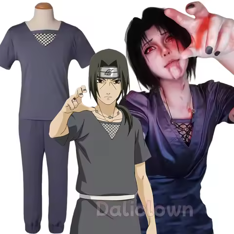 Anime Uchiha Cos Itachi Akatsuki Man Women Cosplay Costume TShirt Pants Net Nagato T Shirt Uniform S