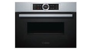 Bosch Serie 8 CMG633BS1B 45L Built-In Compact Oven with Microwave function