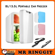 Mr Ringgit 8L/13.5L Portable Car Freezer Warmer Outdoor Mini Fridge Refrigerator Peti Sejuk Cosmetic Box 迷你车家冷热两用小冰箱