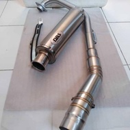 Exhaust racing DBS all satria Fu, MX king,Vixion,Verza,MX,Sonic, CBR,CS1 Etc