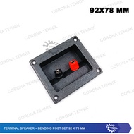 92x78 mm Speaker Terminal + Bending Post Set