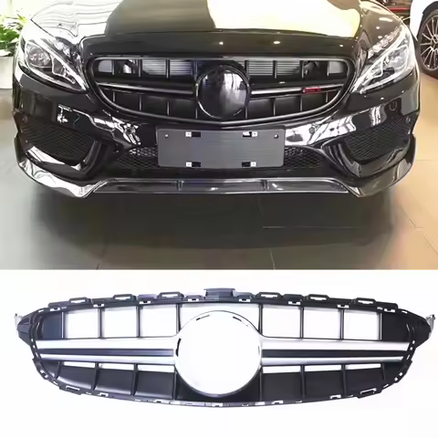 For Mercedes Benz C Class W205 2014-2018 C180 C200 C250 C300 C350 C43 Front Grille E63 Style Grill U