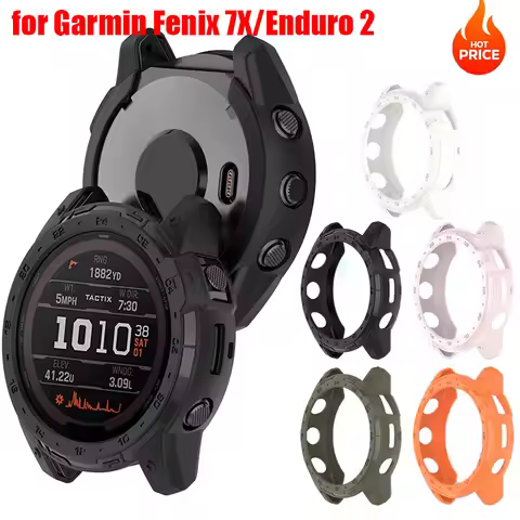 TPU Case For Garmin Fenix7X/Enduro 2/Tactix 7 SmartWatch Soft Silicone Protective Watch Case Garmin 