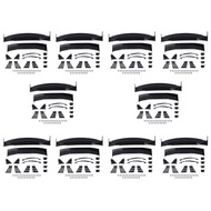 () 10X for 1/10 RC Racing Drift Car Rear Drift Road Body Spoiler Wing Universal Parts Accessories