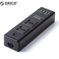 ORICO 2 Outlet Surge Protector with 2 x 5V1A USB Charger Ports and 2 x 5V2.4A USB Super Charger Port