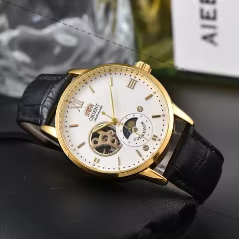 DFDG Mechanical Movement Unisex Watch Full Functionality World Time Ultra-Thin Orient Series