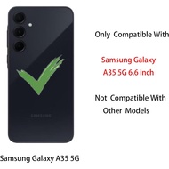 3 in 1 Butterfly Clear Case for Samsung Galaxy A35 5G,3-Layer Slim Fit Butterfly Pattern 3D Cute Gir