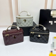 Real Shot❤ C/New Style Diamond Leather Chain Shoulder Female Bag All-Match Practical Cosmetic Bag Si