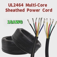 UL2464 Electronic Wire 18AWG Tinned Copper Multi-Core Power Wire Signal Connection Wire -1/2/3 meter