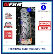 tayar motor FKR MOTORCYCLE TYRE VIRAGO GS18F 300-19 TUBE TYRE