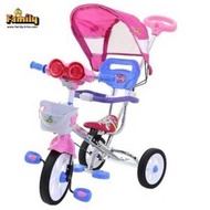 Family Sepeda Anak Roda Tiga Besi F 919 HT Mainan Musik Dan Kanopi - Pink