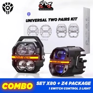 FUTURE EYES COMBO Galaxy X100 / X80 + Z4 Spotlight LED Headlight Motorcycle Accessories
