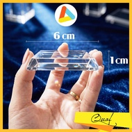 Crystal base for displaying MOON products, sizes 6x1, 8x1, 6x2, 8x2, 10x1, 10x2cm