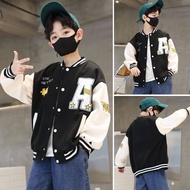 Unisex KIDS Varsity Baseball Jacket (1th - 18th) LOGO A TOKYO KIDS Bomber Jacket Fleece Button Unise