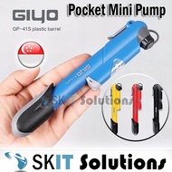 Giyo GP-41s Bike Tire Pocket Mini Air Hand Pump AV/FV Schrader Presta Barometer Pressure Gauge Bicyc