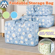 85L/105L Large Capacity Travel Storage Bag Foldable Waterproof Thickened Zip Home Wardrobe Bag