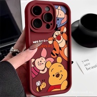 Case for Vivo Y100 5G Y55 5G Y75 5G Y75 4G Y20 y12s y20s v23e 4G 5G V25 5G v25e V25 pro silicone straight edge pattern cartoon teddy bear phone case OM3U