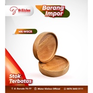 (MAHONI) ROUND WOODEN COASTER FINE WOODEN COASTER/ COASTER - H