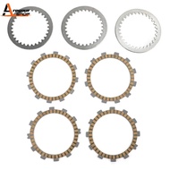 Areyourshop sesuai untuk Suzuki DS80 JR80 RM80 XZ/XD/HD Kit Klac Keluli & Plat Geseran 21441-46000 2